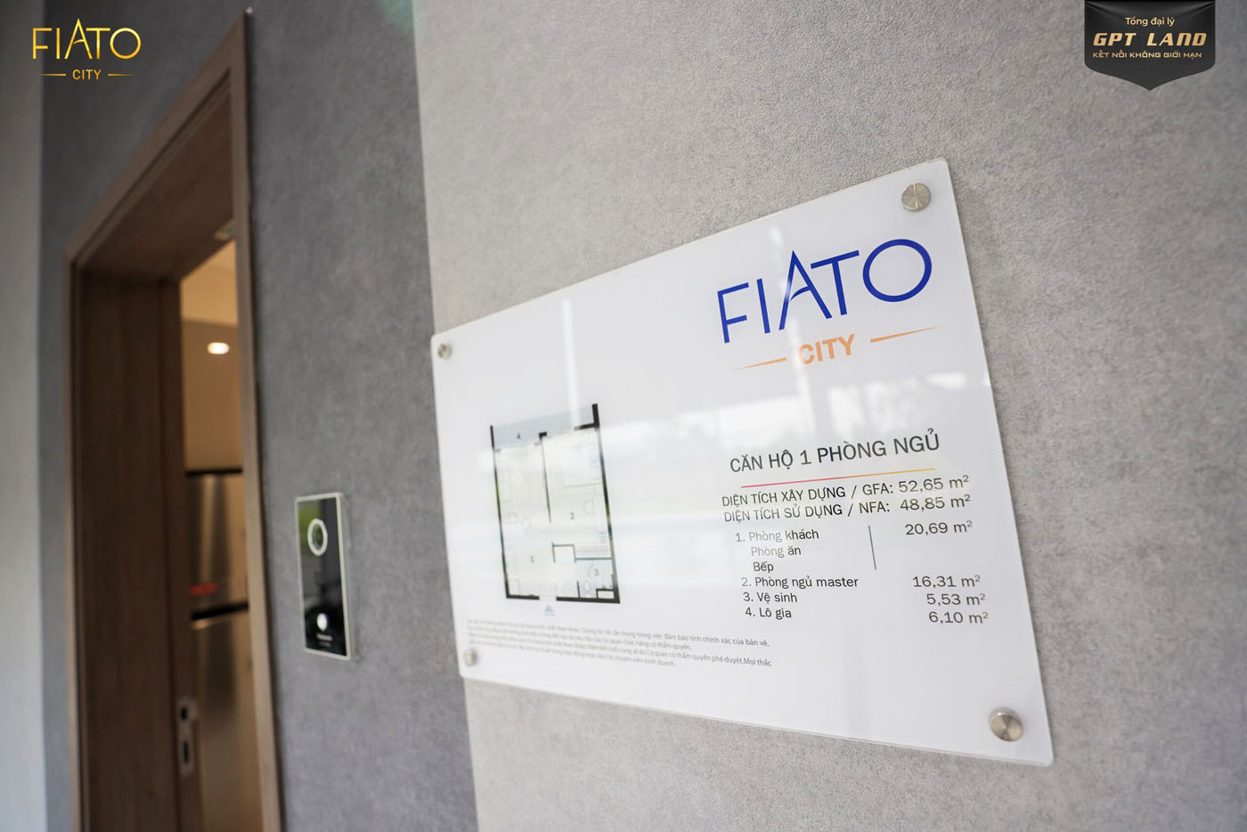 Nhà mẫu căn 1PN Fiato Airport City